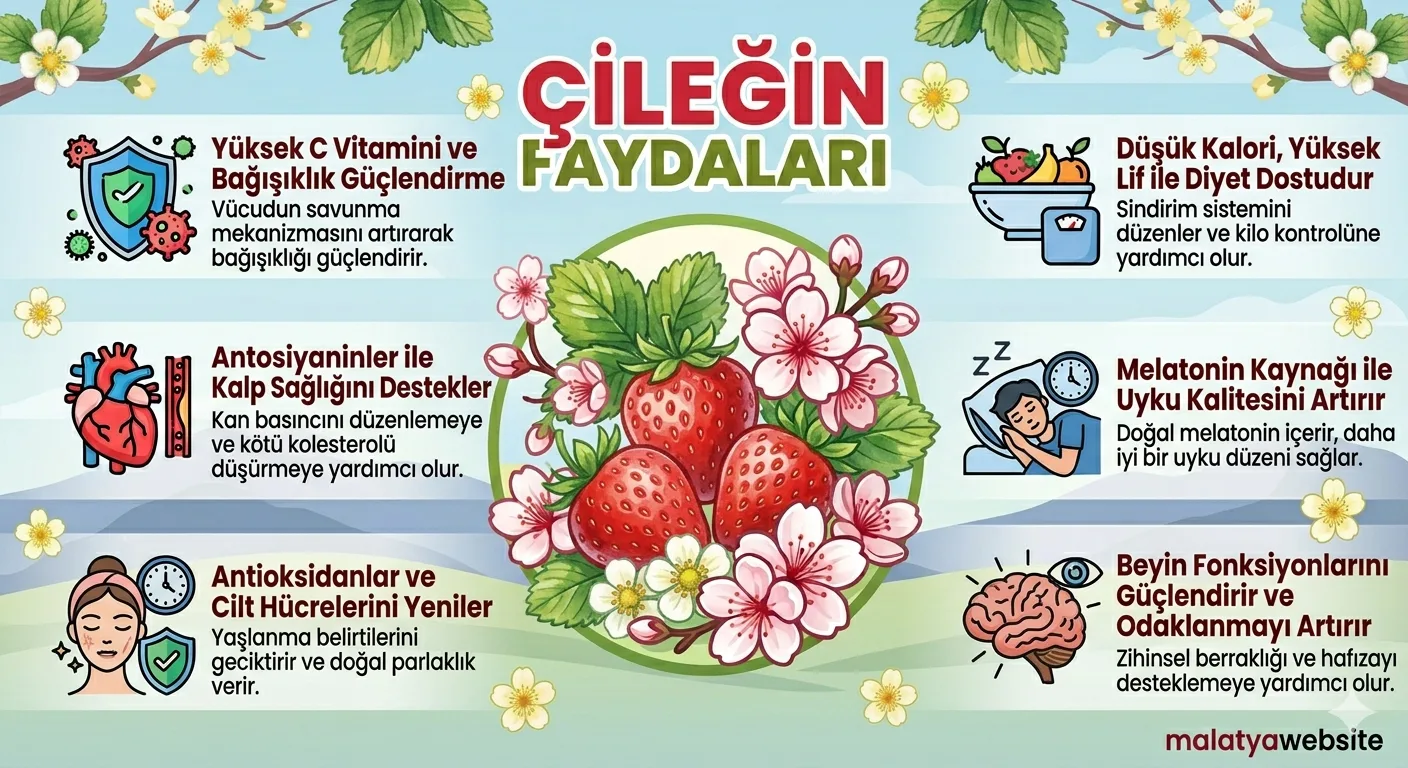Malatya'da Alternatif Tarımın Yükselen Yıldızı: Çilek Üretimi, Çileğin Faydaları
