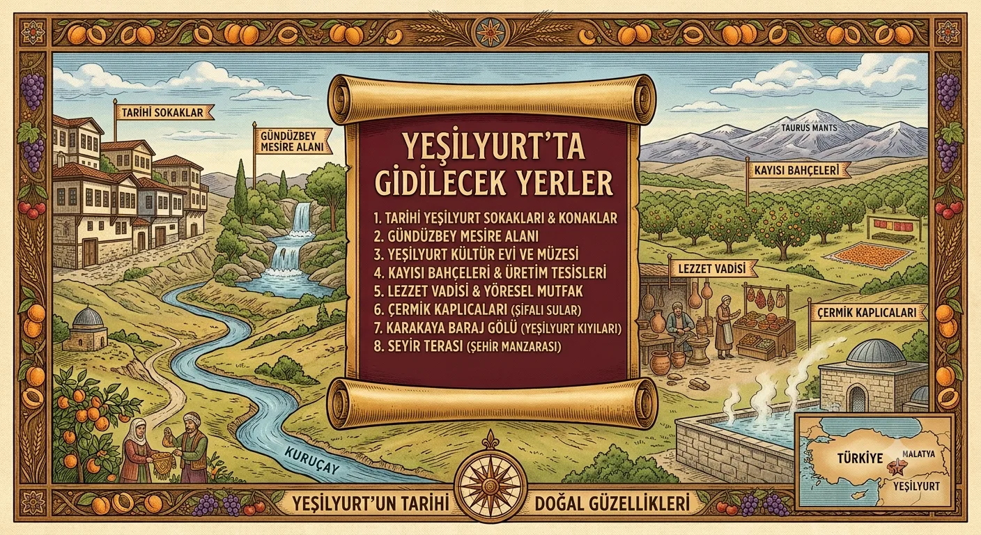 Malatya’nın Yeşil Kalbi ve Kültür Cenneti: Yeşilyurt’ta Gezilecek Yerler ve Detaylı Seyahat Rehberi