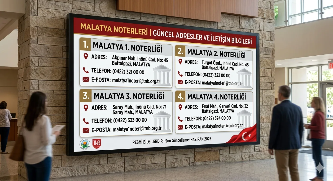Malatya Noterler - Malatya Haberleri